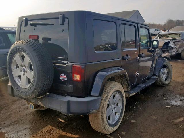 1J4GA59157L218491 - 2007 JEEP WRANGLER S BLACK photo 4