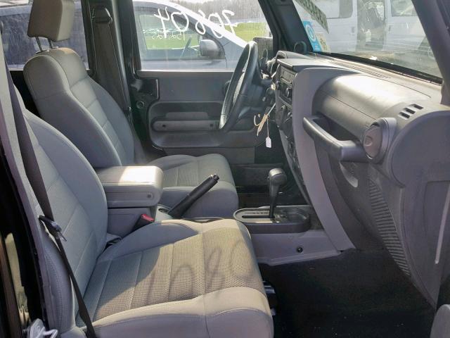 1J4GA59157L218491 - 2007 JEEP WRANGLER S BLACK photo 5