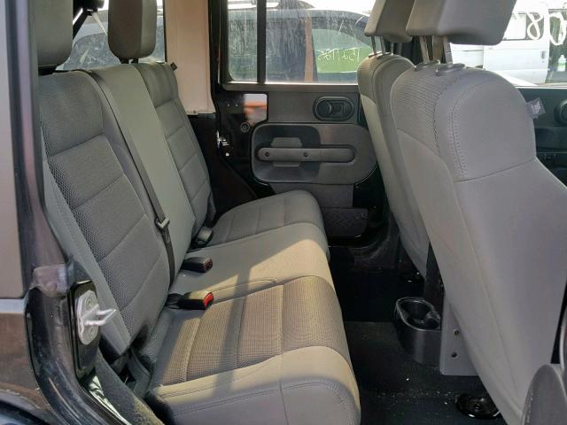 1J4GA59157L218491 - 2007 JEEP WRANGLER S BLACK photo 6