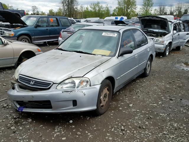 2HGEJ6617XH539874 - 1999 HONDA CIVIC BASE SILVER photo 2