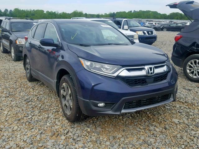 5J6RW1H85JA007926 - 2018 HONDA CR-V EXL BLUE photo 1