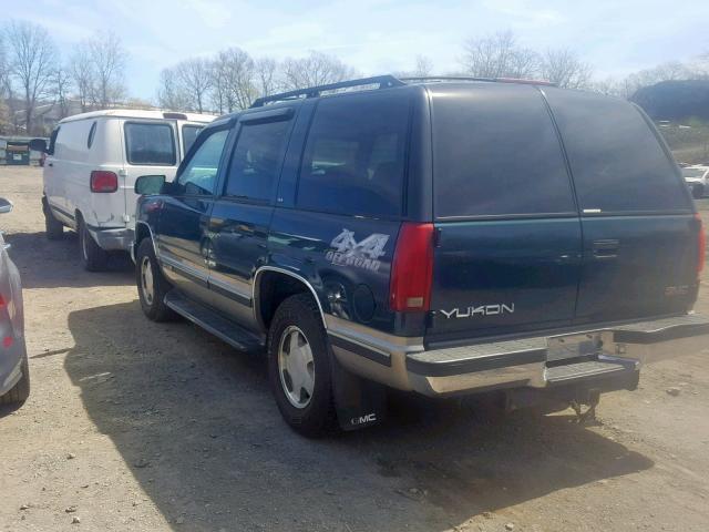 1GKEK13R6XJ708357 - 1999 GMC YUKON DENA GREEN photo 3