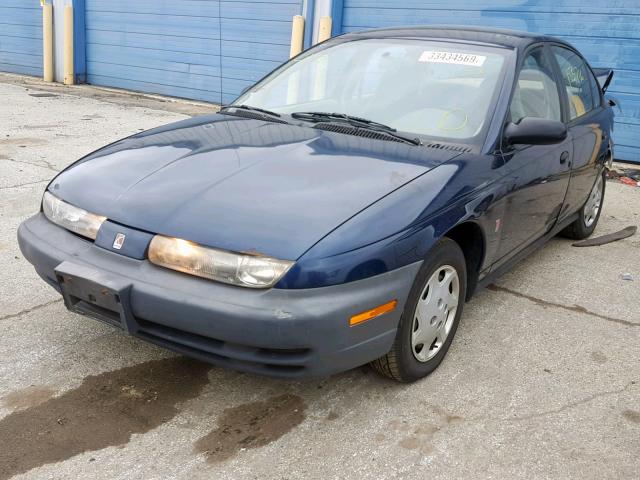 1G8ZH5281VZ355904 - 1997 SATURN SL1 BLUE photo 2