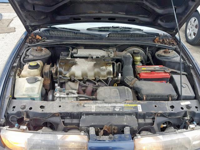 1G8ZH5281VZ355904 - 1997 SATURN SL1 BLUE photo 7