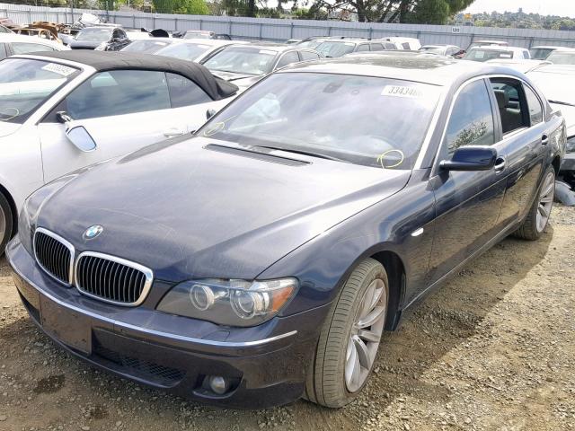 WBAHN83567DT68094 - 2007 BMW 750 BLUE photo 2