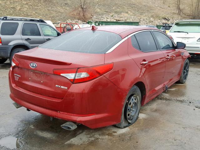 5XXGR4A68CG009160 - 2012 KIA OPTIMA SX RED photo 4