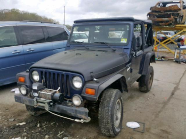 1J4FY19S7VP518841 - 1997 JEEP WRANGLER / BLUE photo 2