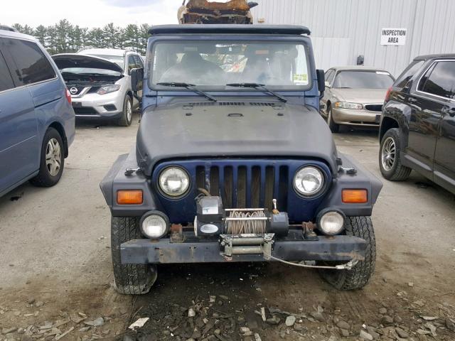 1J4FY19S7VP518841 - 1997 JEEP WRANGLER / BLUE photo 9