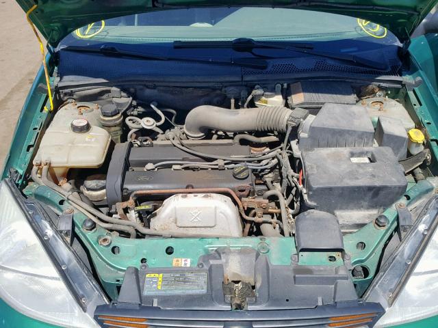 3FAFP37342R156087 - 2002 FORD FOCUS ZX5 GREEN photo 7