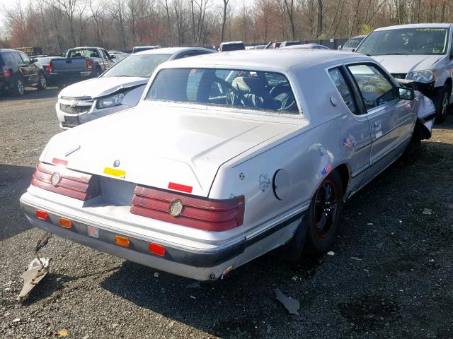 1MEBP92F5EH673528 - 1984 MERCURY COUGAR SILVER photo 4