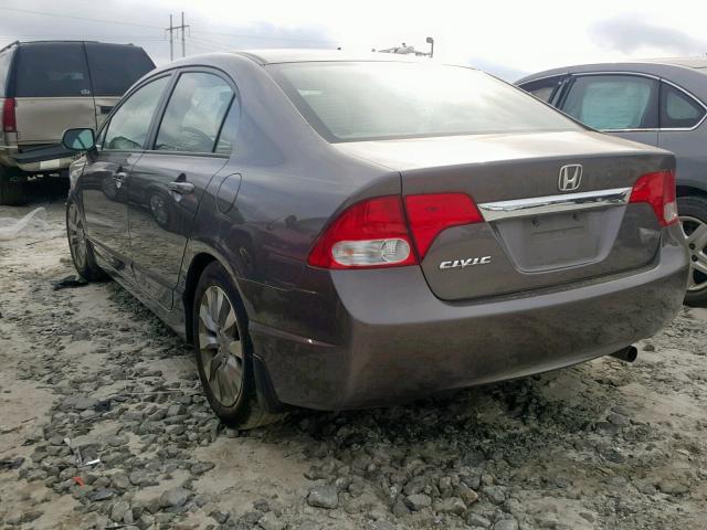 19XFA1F94BE029532 - 2011 HONDA CIVIC EXL GRAY photo 3