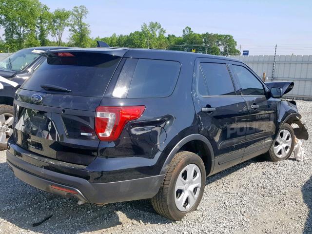 1FM5K8AR0HGE30461 - 2017 FORD EXPLORER P BLACK photo 4