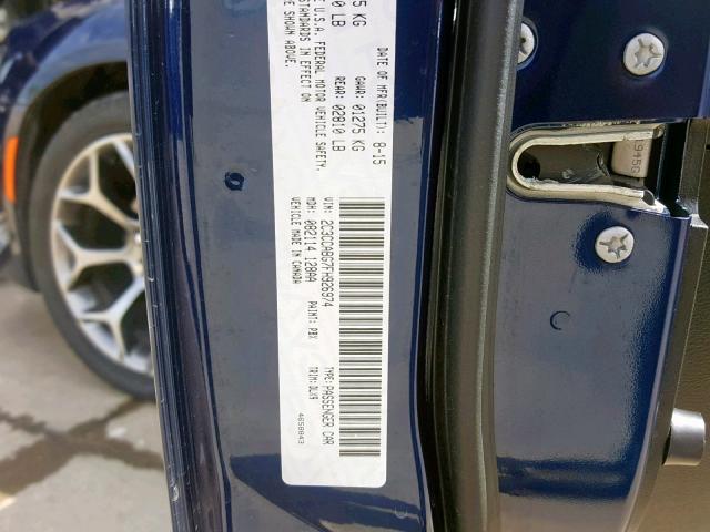 2C3CCABG7FH926974 - 2015 CHRYSLER 300 S BLUE photo 10