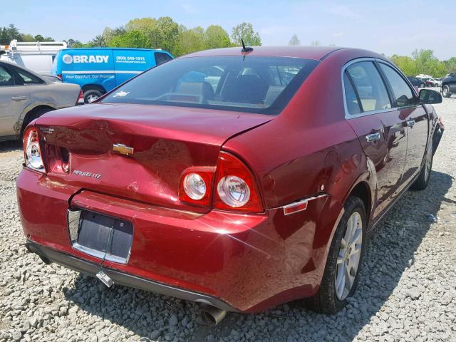 1G1ZE5E79AF114808 - 2010 CHEVROLET MALIBU LTZ BURGUNDY photo 4