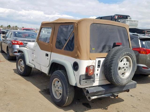 1J4FY19S8VP484733 - 1997 JEEP WRANGLER / WHITE photo 3