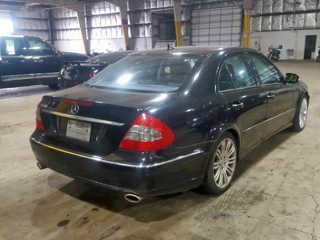 WDBUF72X37B025510 - 2007 MERCEDES-BENZ E 550 BLACK photo 4