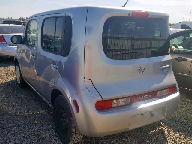 JN8AZ2KR8BT208876 - 2011 NISSAN CUBE BASE SILVER photo 3