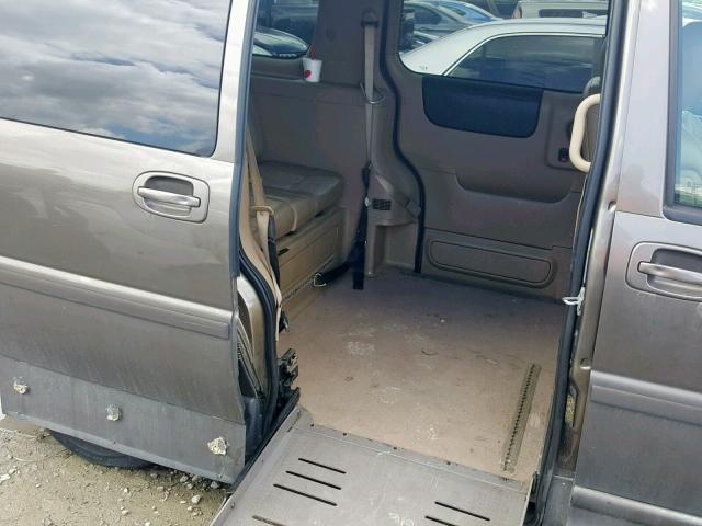 1GBDV13L45D224097 - 2005 CHEVROLET UPLANDER I BROWN photo 6