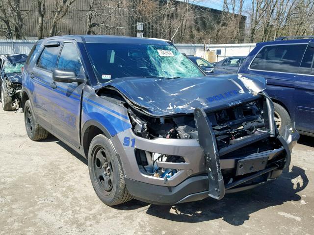 1FM5K8AR0HGA35695 - 2017 FORD EXPLORER P BLUE photo 1