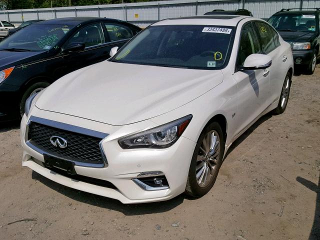 JN1EV7AR6JM431744 - 2018 INFINITI Q50 LUXE WHITE photo 2