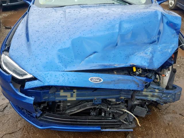 3FA6P0SU7HR151974 - 2017 FORD FUSION TIT BLUE photo 7