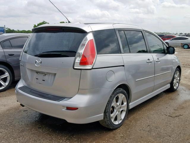 JM1CR293480307520 - 2008 MAZDA 5 SILVER photo 4