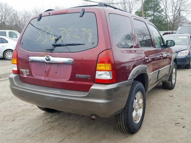 4F2CZ96133KM24417 - 2003 MAZDA TRIBUTE ES 红色 照片 4