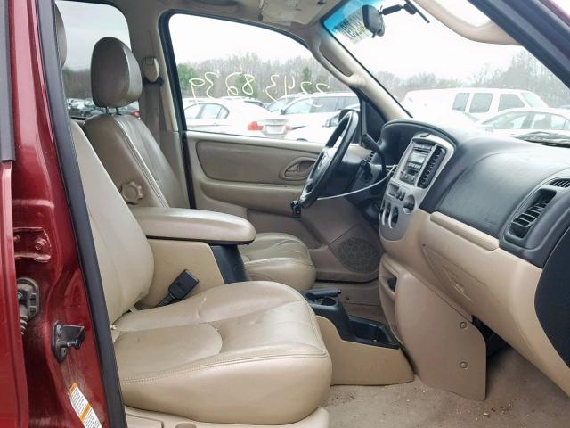 4F2CZ96133KM24417 - 2003 MAZDA TRIBUTE ES 红色 照片 5