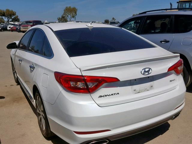 5NPE34AF1GH288387 - 2016 HYUNDAI SONATA SPO WHITE photo 3