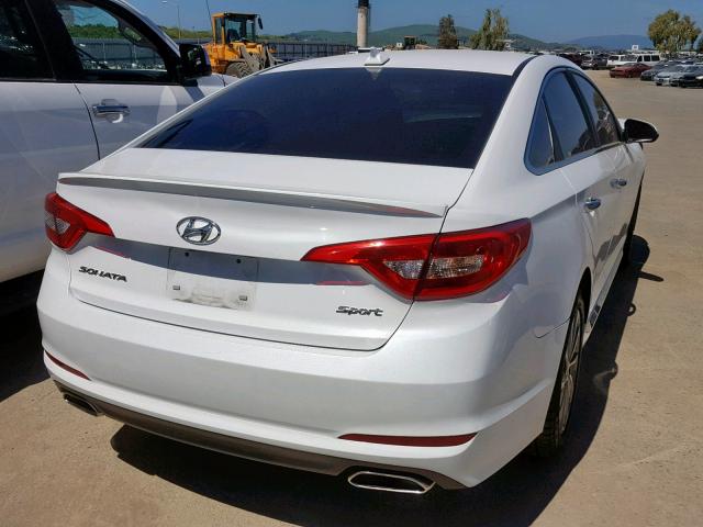 5NPE34AF1GH288387 - 2016 HYUNDAI SONATA SPO WHITE photo 4