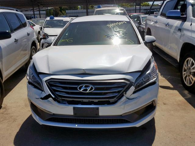 5NPE34AF1GH288387 - 2016 HYUNDAI SONATA SPO WHITE photo 9