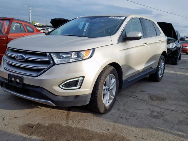 2FMPK4J89JBC55679 - 2018 FORD EDGE SEL SILVER photo 2