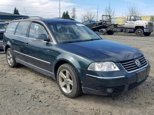 WVWWH63BX4E281493 - 2004 VOLKSWAGEN PASSAT GLX GREEN photo 1