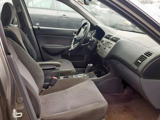 JHMES96614S018256 - 2004 HONDA CIVIC HYBR GRAY photo 5