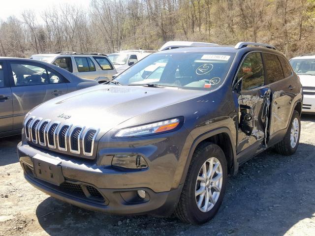 1C4PJMCB4FW535094 - 2015 JEEP CHEROKEE L GRAY photo 2