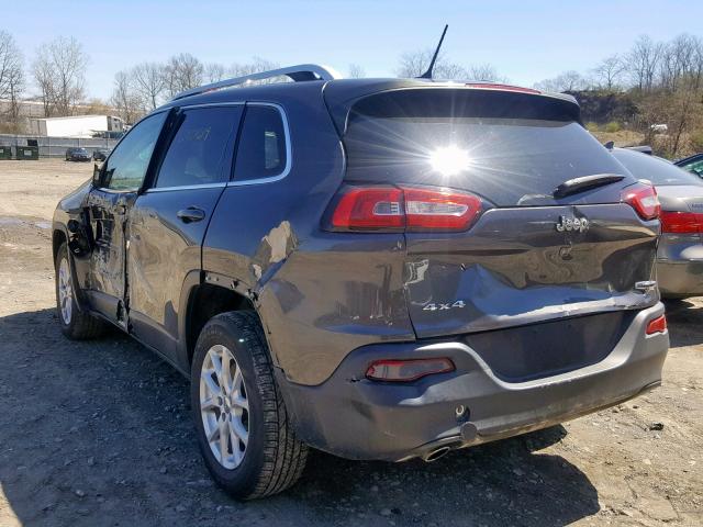 1C4PJMCB4FW535094 - 2015 JEEP CHEROKEE L GRAY photo 3