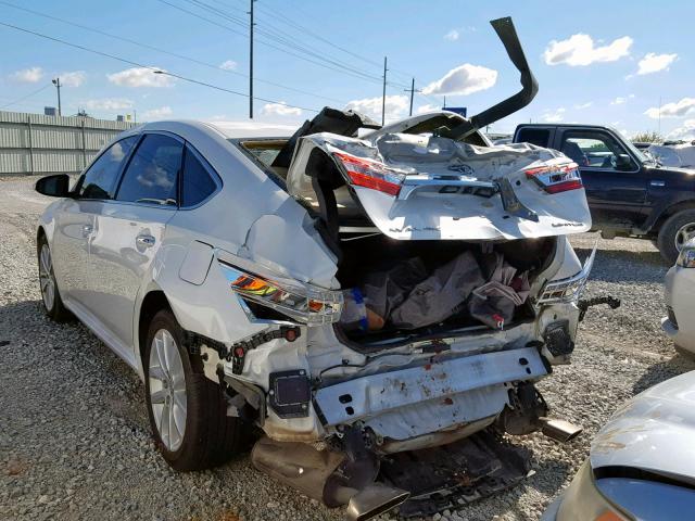 4T1BK1EB2DU044899 - 2013 TOYOTA AVALON BAS WHITE photo 3