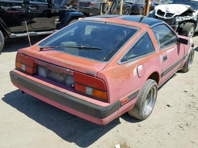 JN1HZ14S6EX025674 - 1984 DATSUN 300ZX RED photo 4