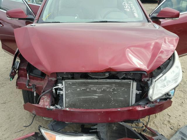 1G4GE5EVXAF216448 - 2010 BUICK LACROSSE C RED photo 7