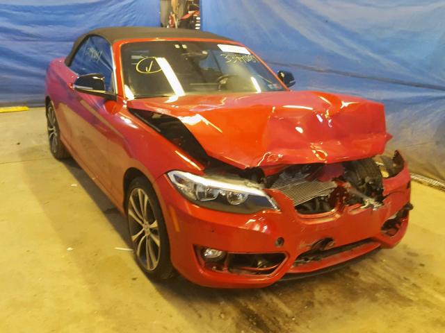 WBA1K7C59FV235195 - 2015 BMW 228 XI RED photo 1