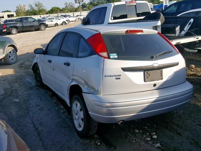 1FAHP37N27W328535 - 2007 FORD FOCUS ZX5 SILVER photo 3