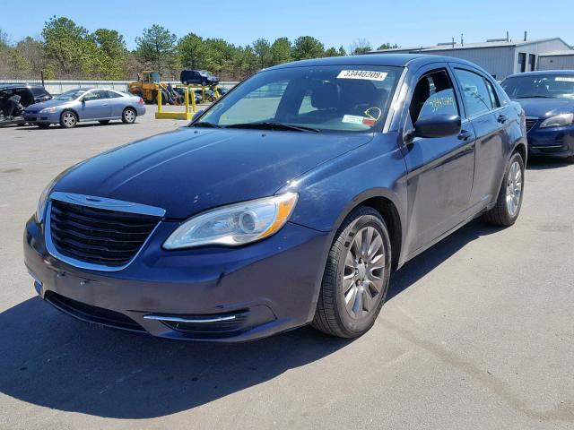 1C3CCBAB1EN208404 - 2014 CHRYSLER 200 LX BLUE photo 2