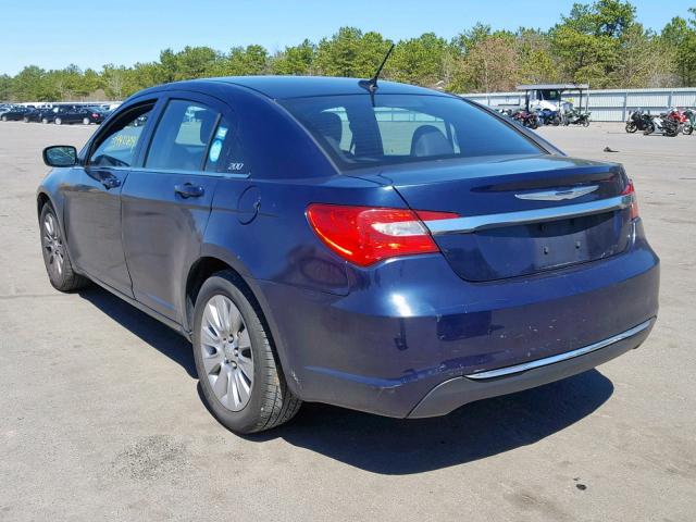 1C3CCBAB1EN208404 - 2014 CHRYSLER 200 LX BLUE photo 3