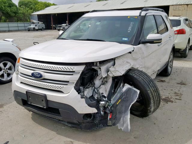 1FMHK7F85BGA94837 - 2011 FORD EXPLORER L WHITE photo 2