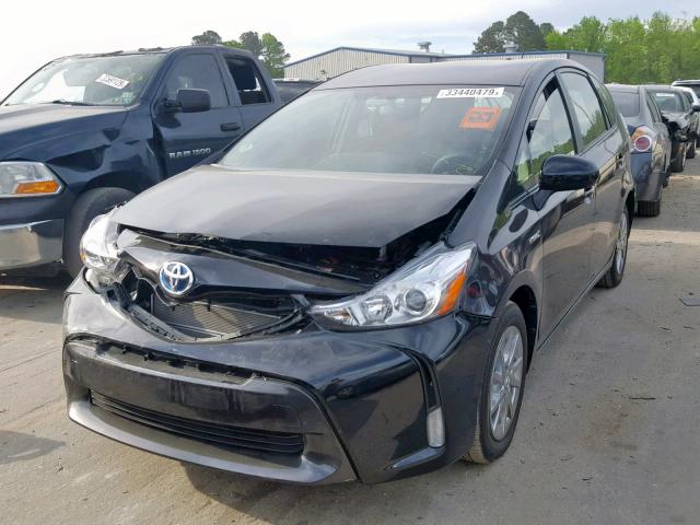 JTDZN3EU5FJ030541 - 2015 TOYOTA PRIUS V BLACK photo 2