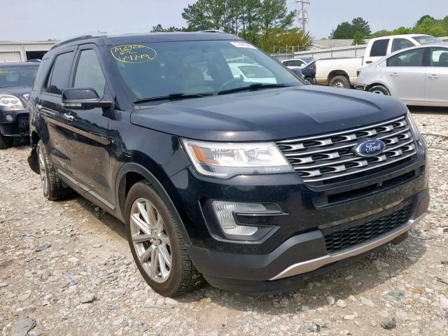 1FM5K7F84GGC24469 - 2016 FORD EXPLORER L BLACK photo 1