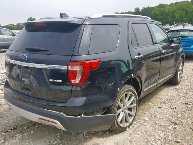 1FM5K7F84GGC24469 - 2016 FORD EXPLORER L BLACK photo 4