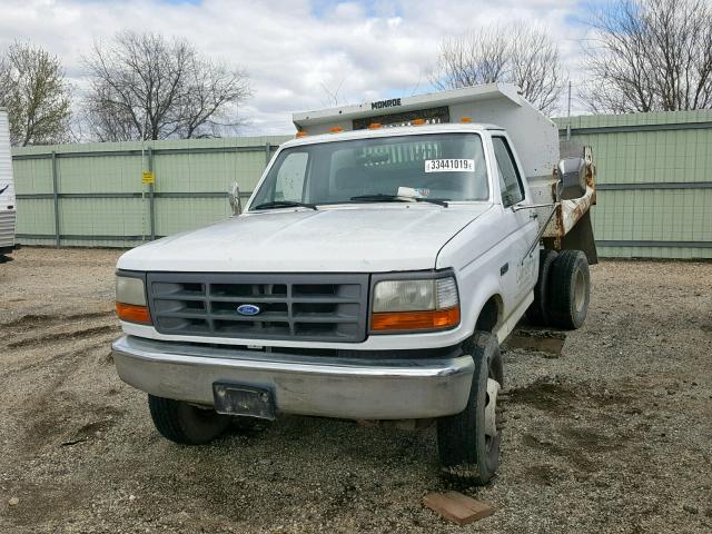 1FDLF47GXSEA36270 - 1995 FORD F SUPER DU WHITE photo 2