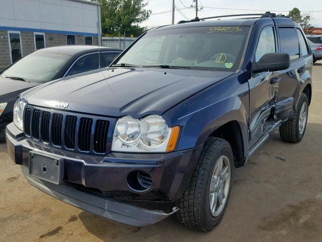 1J8GR48K85C725765 - 2005 JEEP GRAND CHER BLUE photo 2