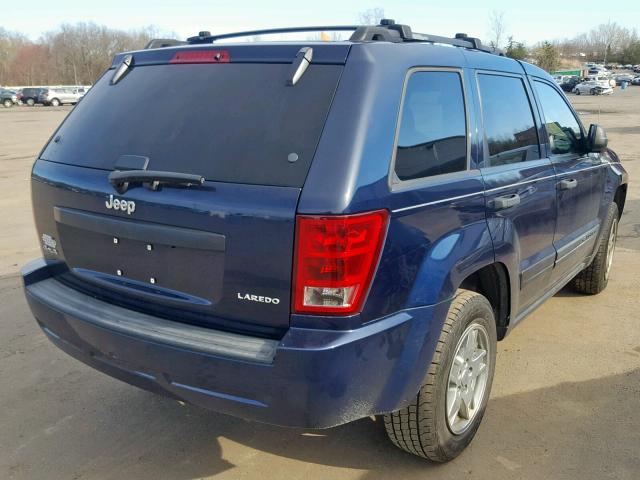 1J8GR48K85C725765 - 2005 JEEP GRAND CHER BLUE photo 4